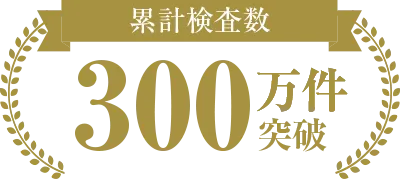 累計検査数300万件突破