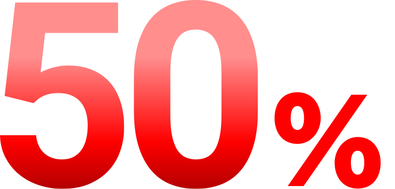 50%